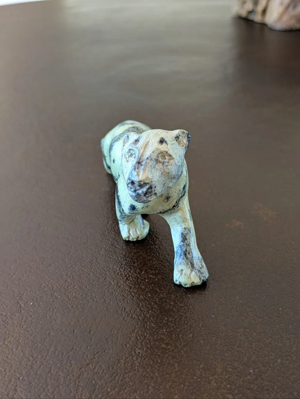 Vintage Carved Stone Panther/Tiger